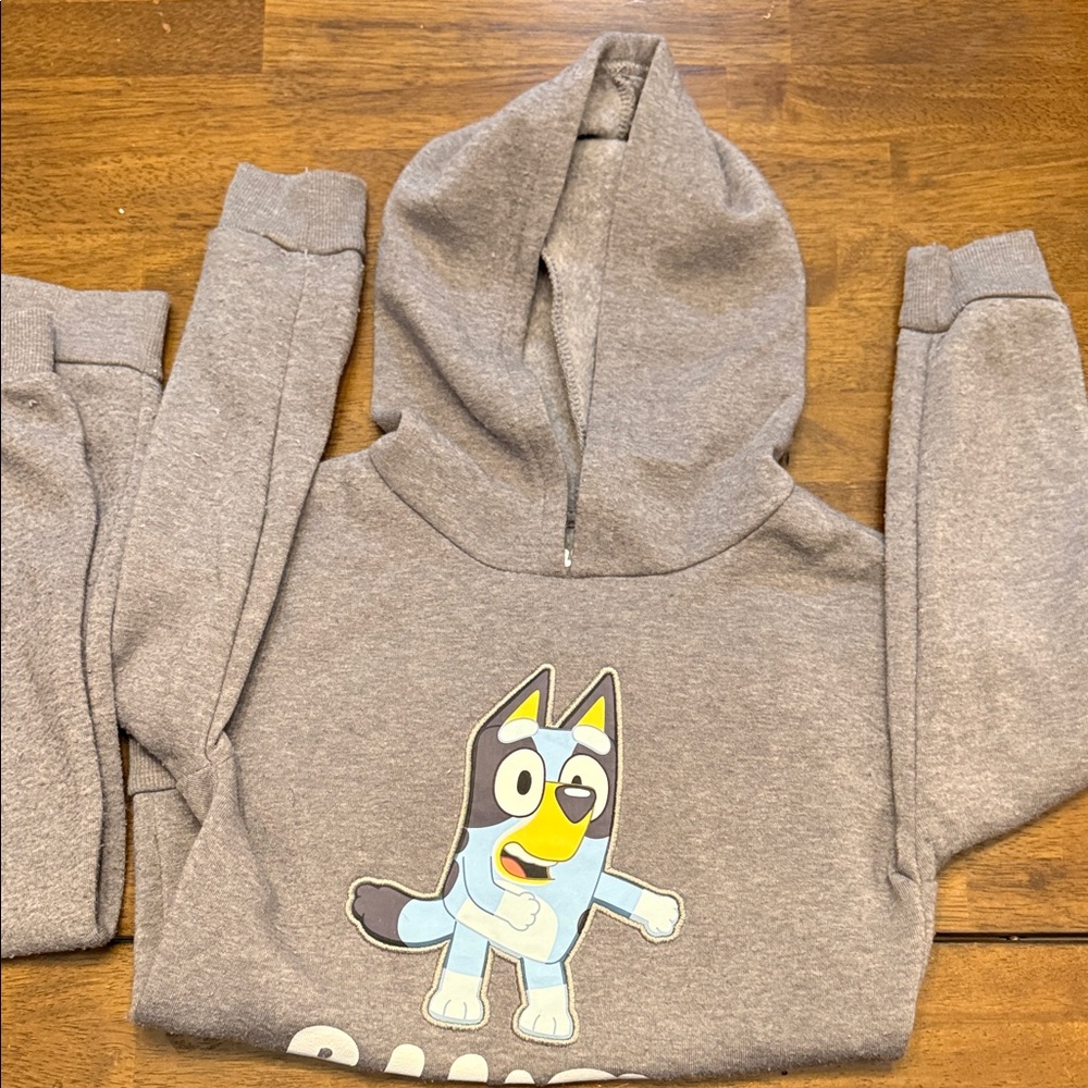 Kids Gray Hoodie and Pants Set